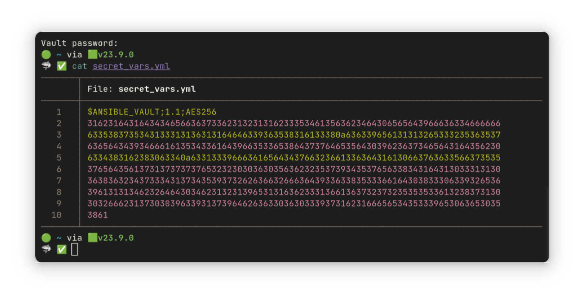 Ansible secrets