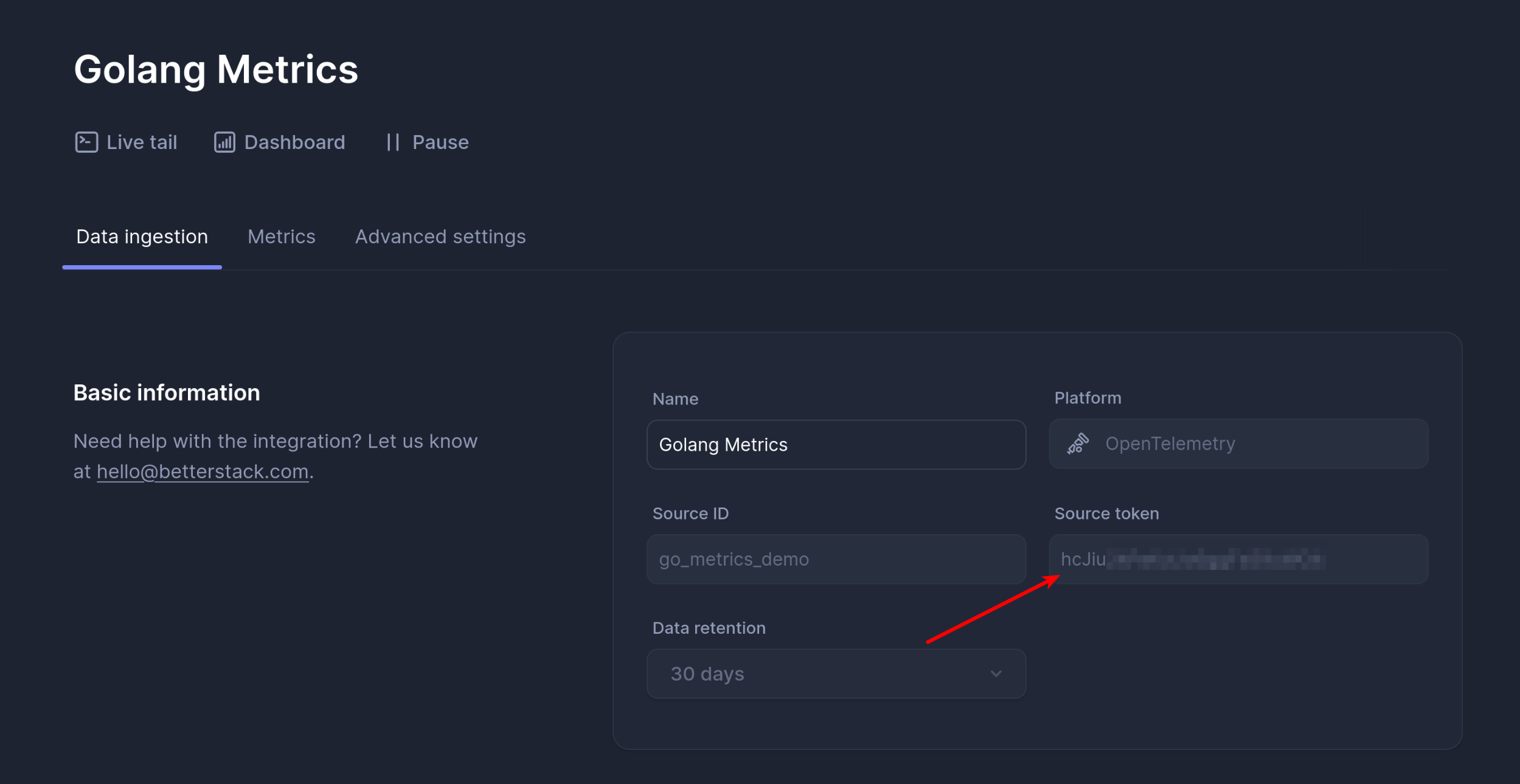Copy the source token
