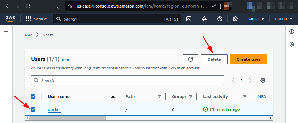 remove user account