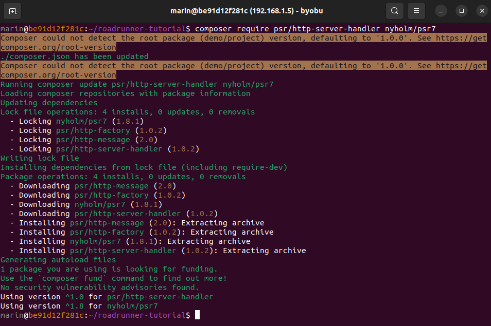 composer require psr/http-server-handler nyholm/psr7