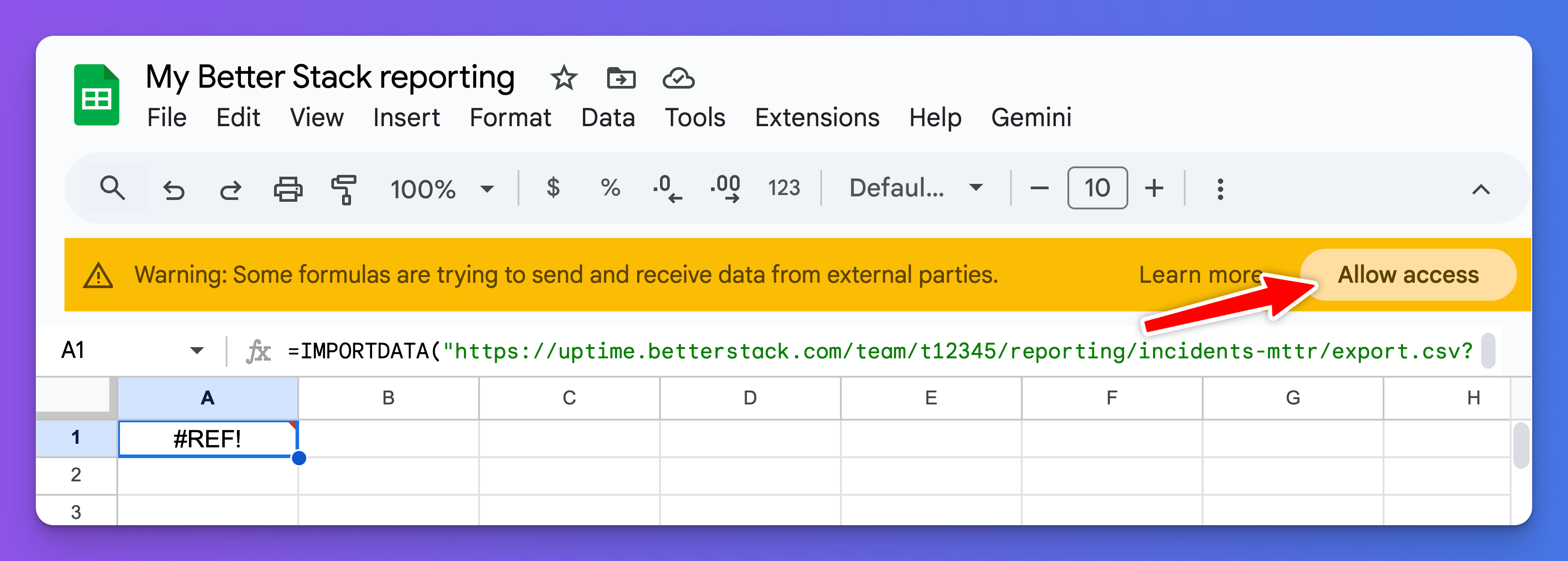 Allow loading external data