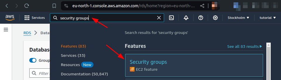 security groups
