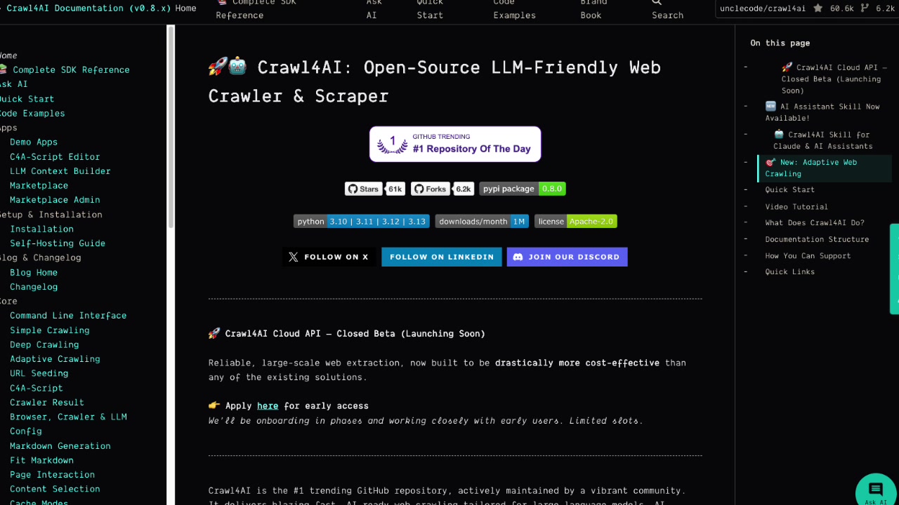 A graphic showing Crawl4AI's purpose-built design for modern web data extraction.
