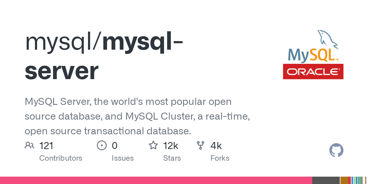 MySQL logo and description