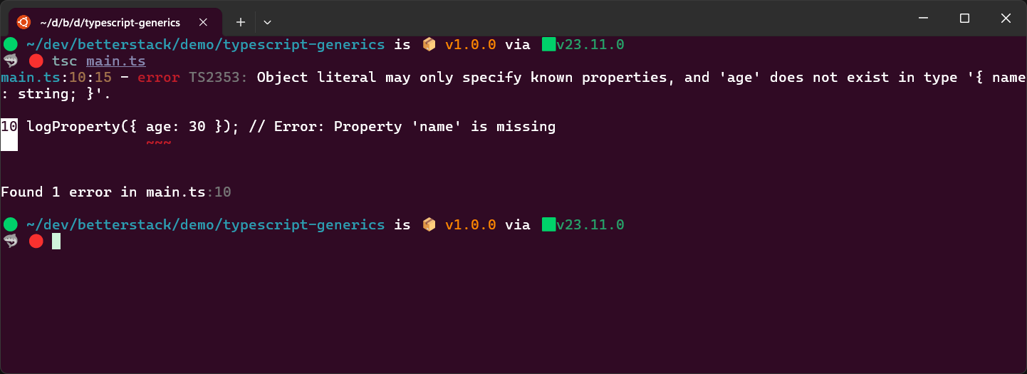 Type error