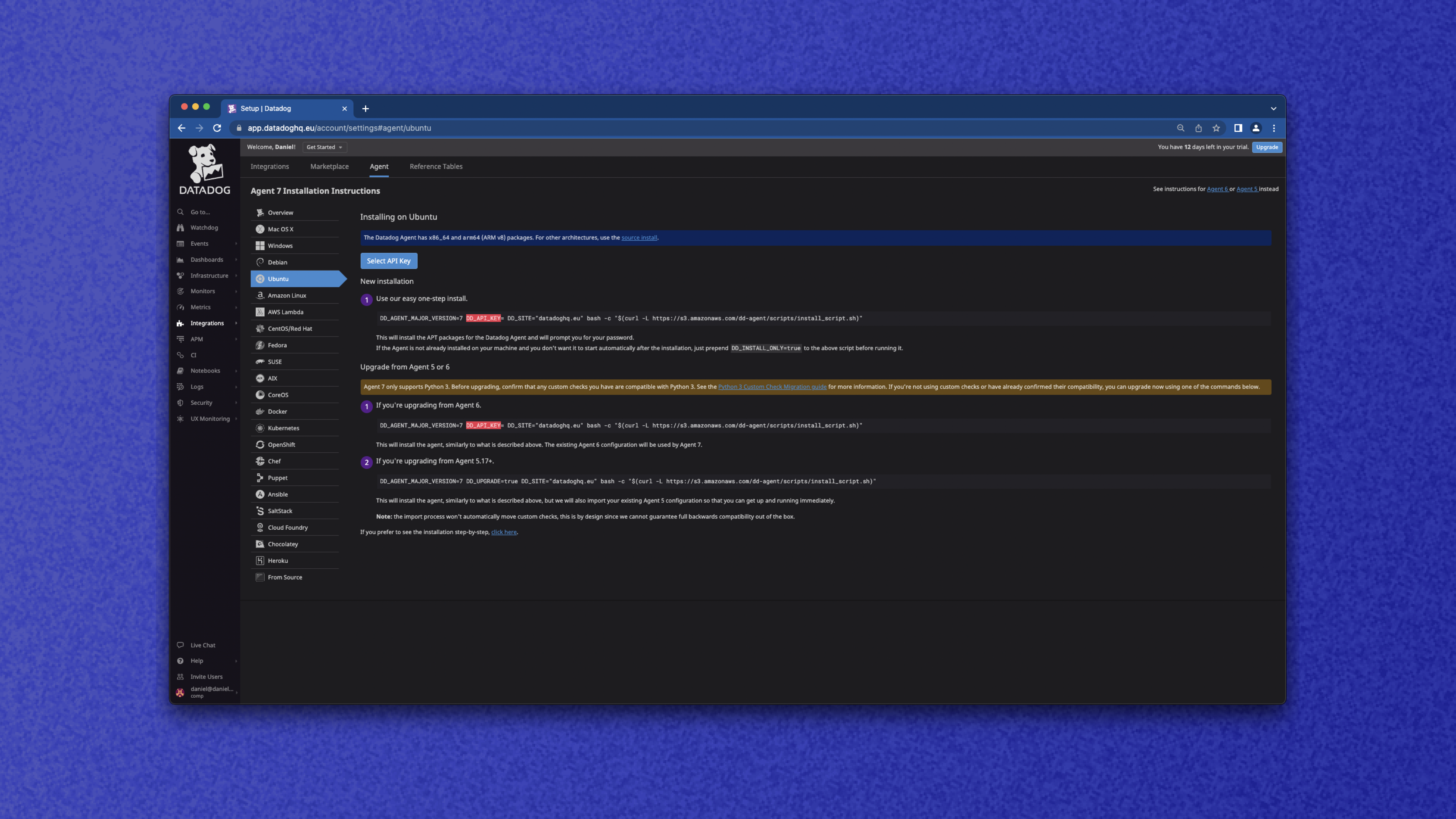 Datadog-Setup