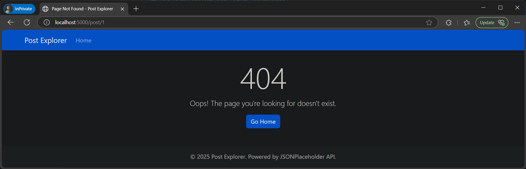 404 page
