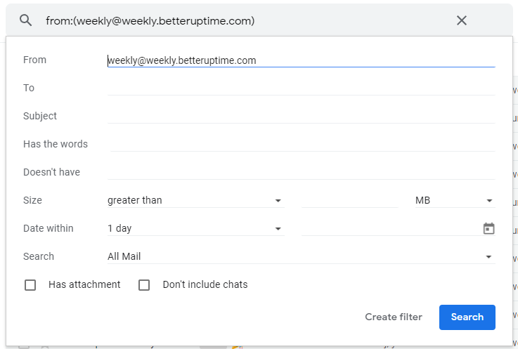 Gmail find emails