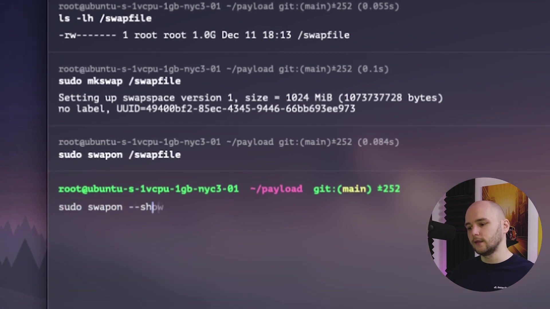 Active swap file confirmation