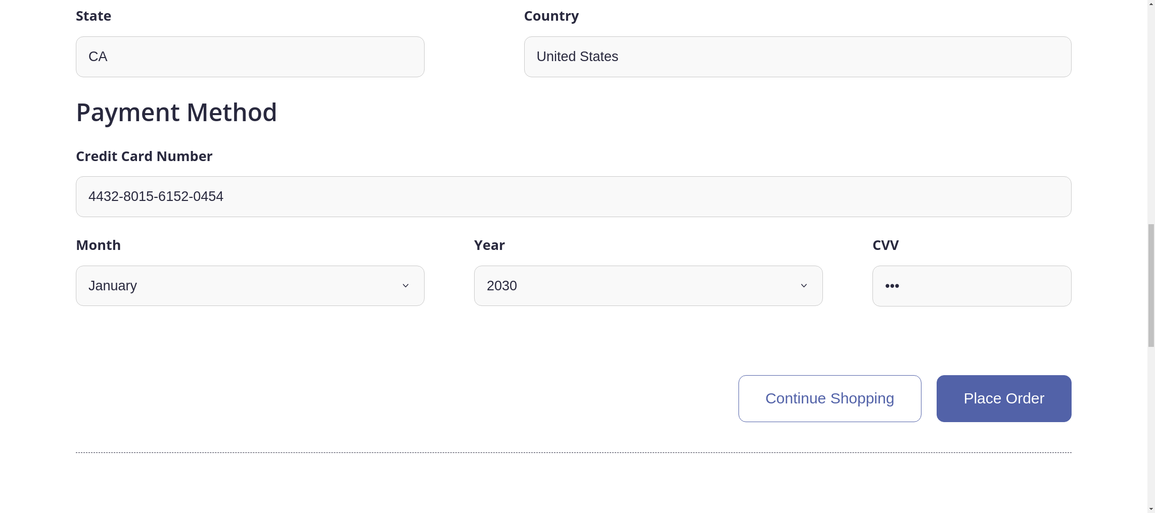 OpenTelemetry Demo place order