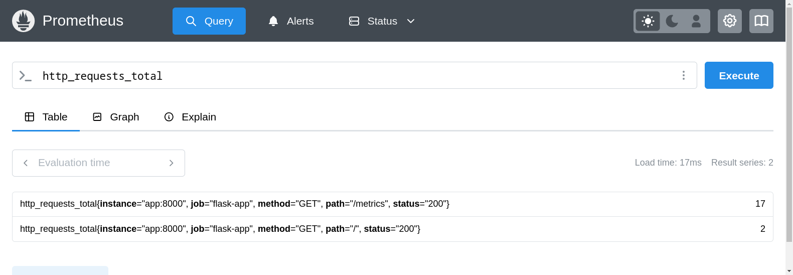Python Counter metric in Prometheus