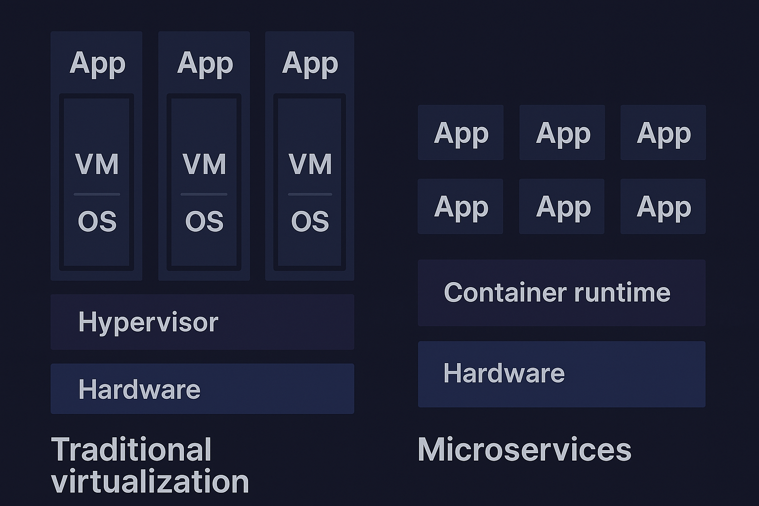 Virtualization vs Containers