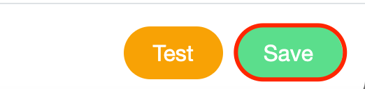 Screenshot of saving notification