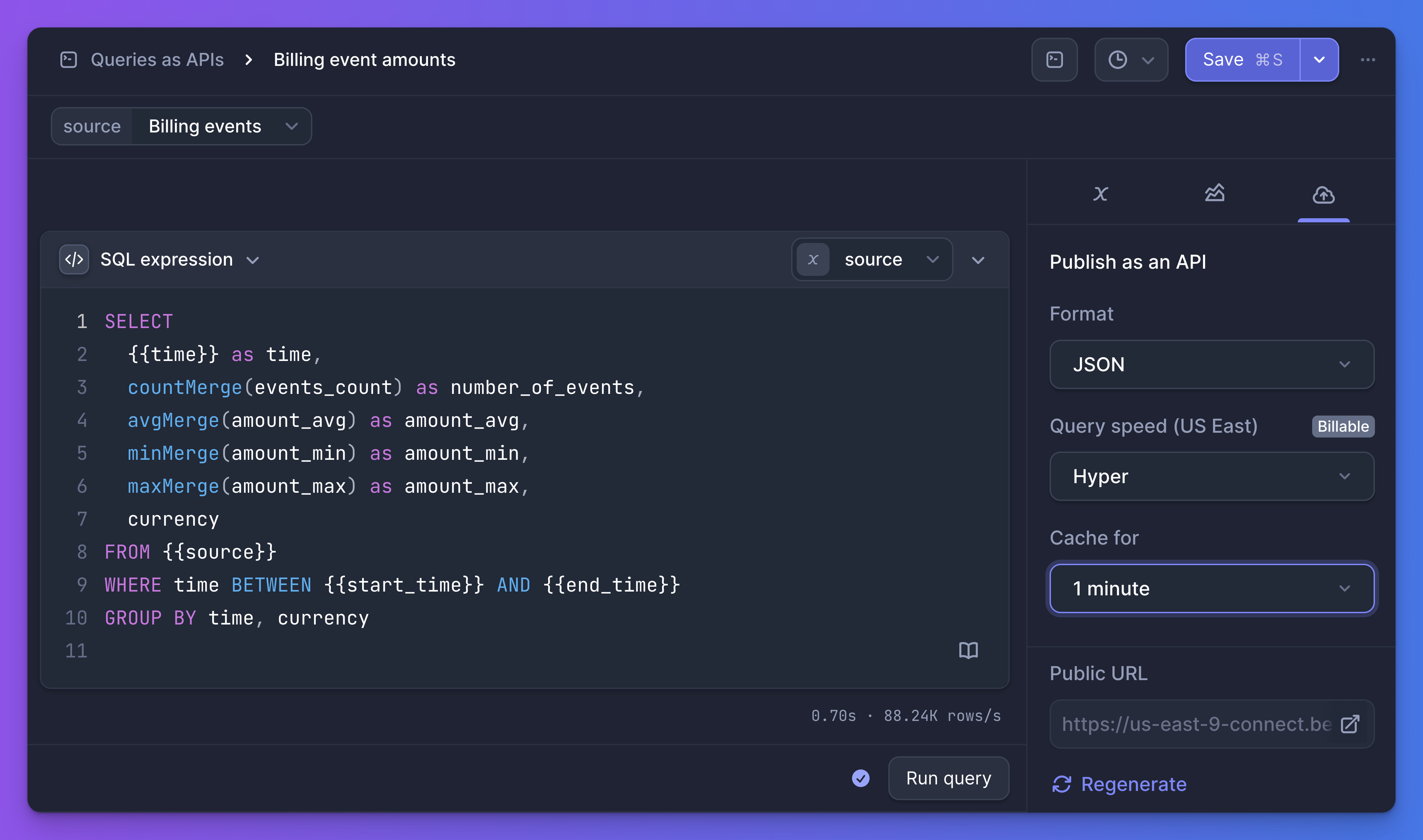 Customize cache frequency
