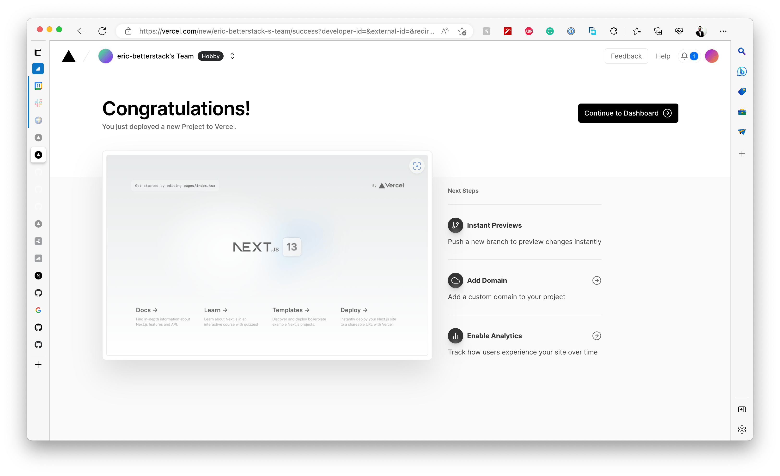 Deploy success