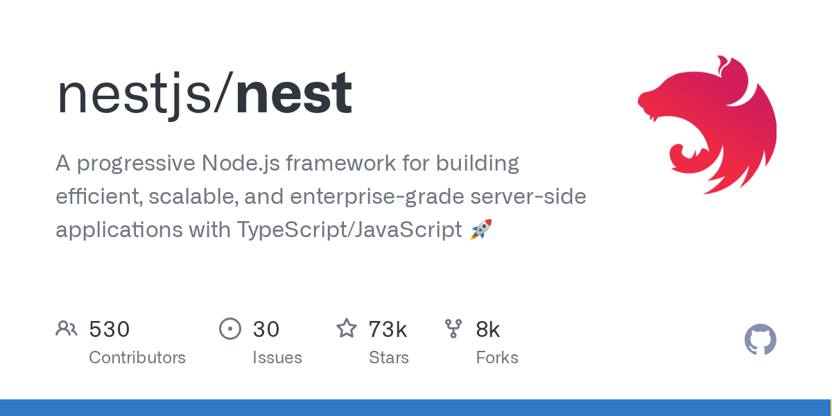 Screenshot of Nest.js