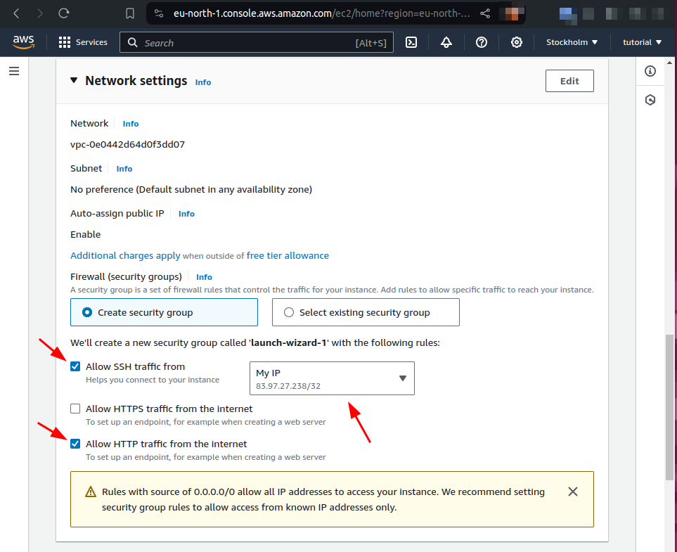 network settings
