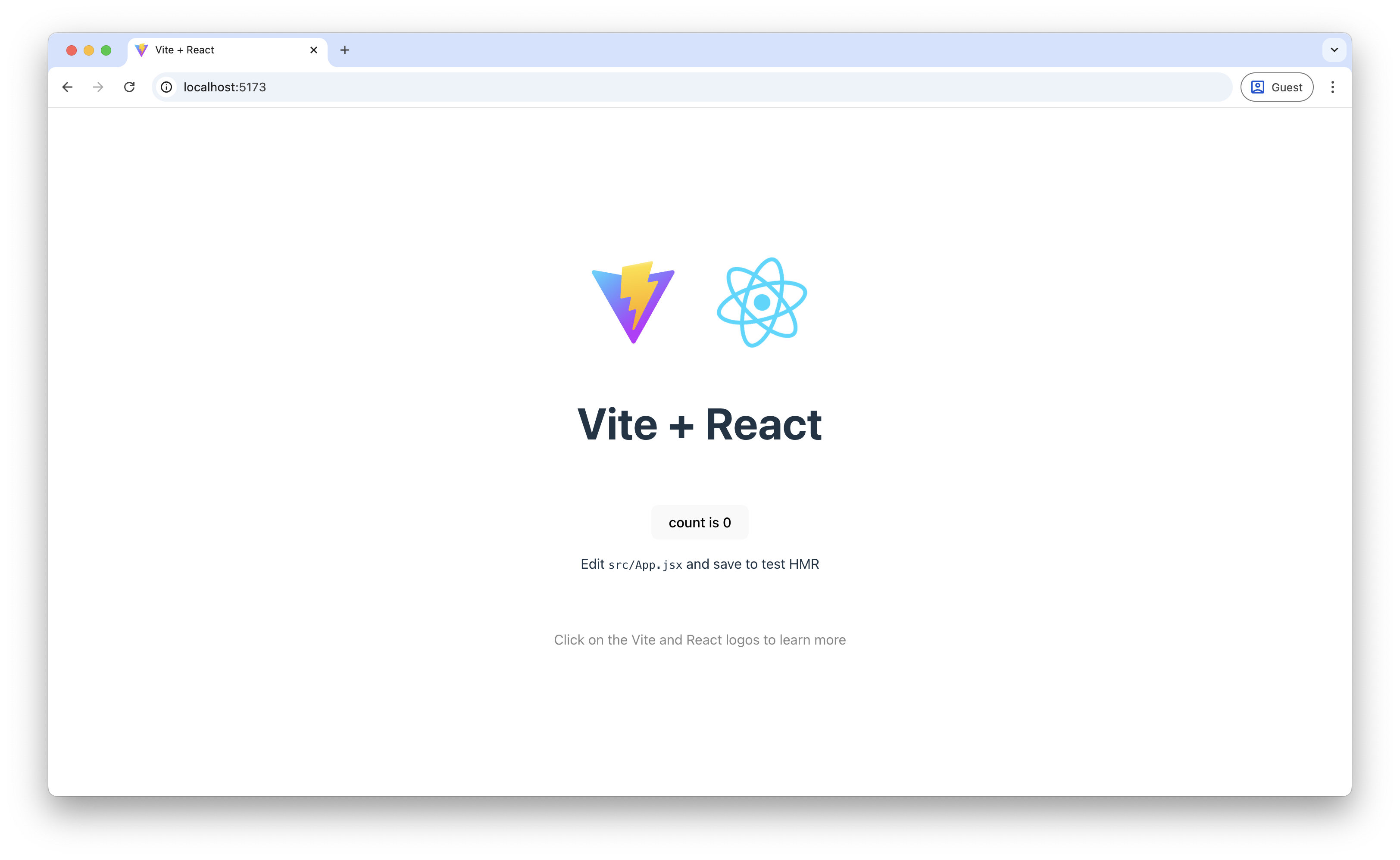 Screenshot of the browser