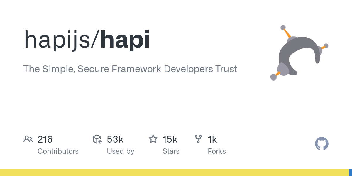 Screenshot of Hapi.js