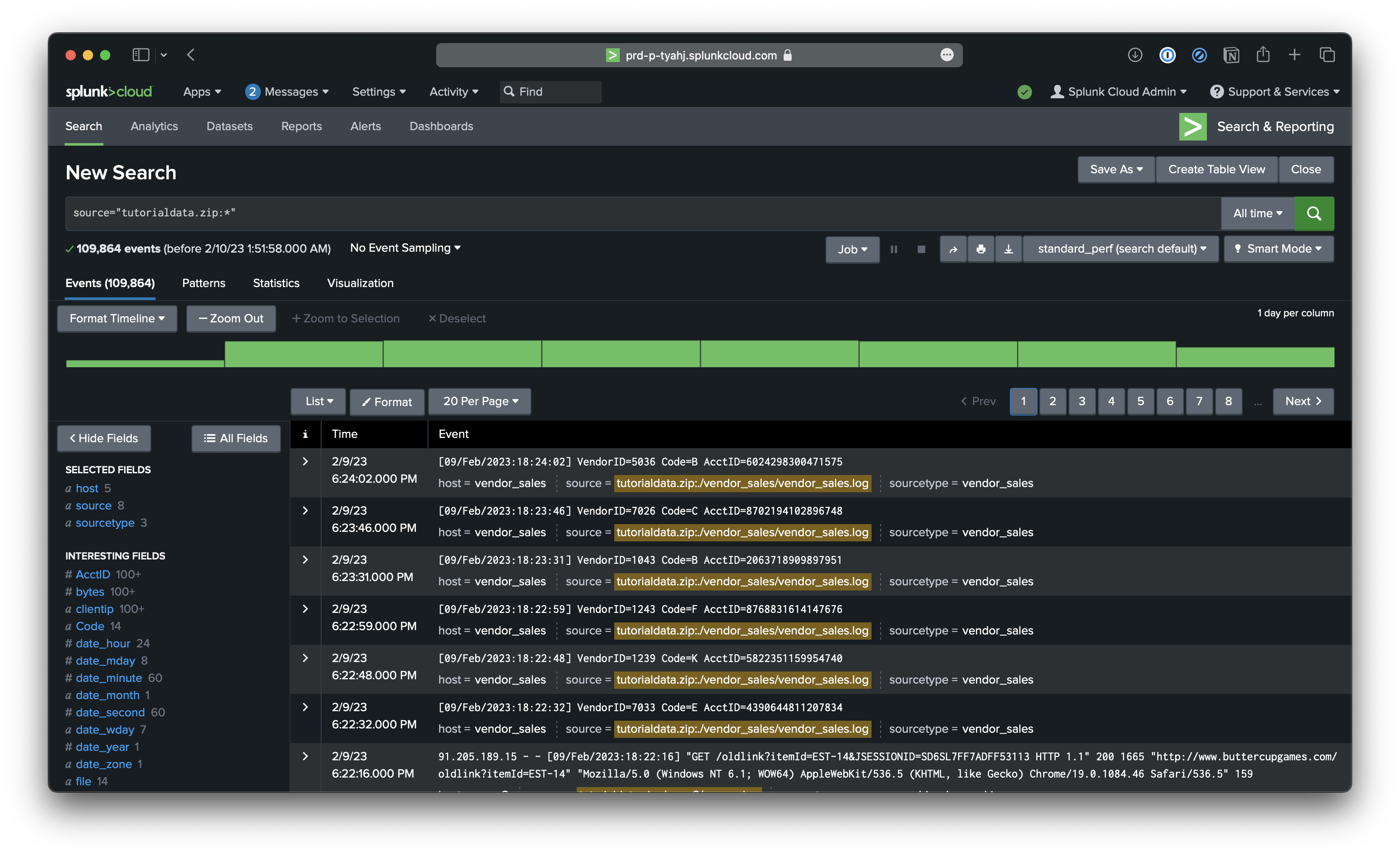 Splunk UI