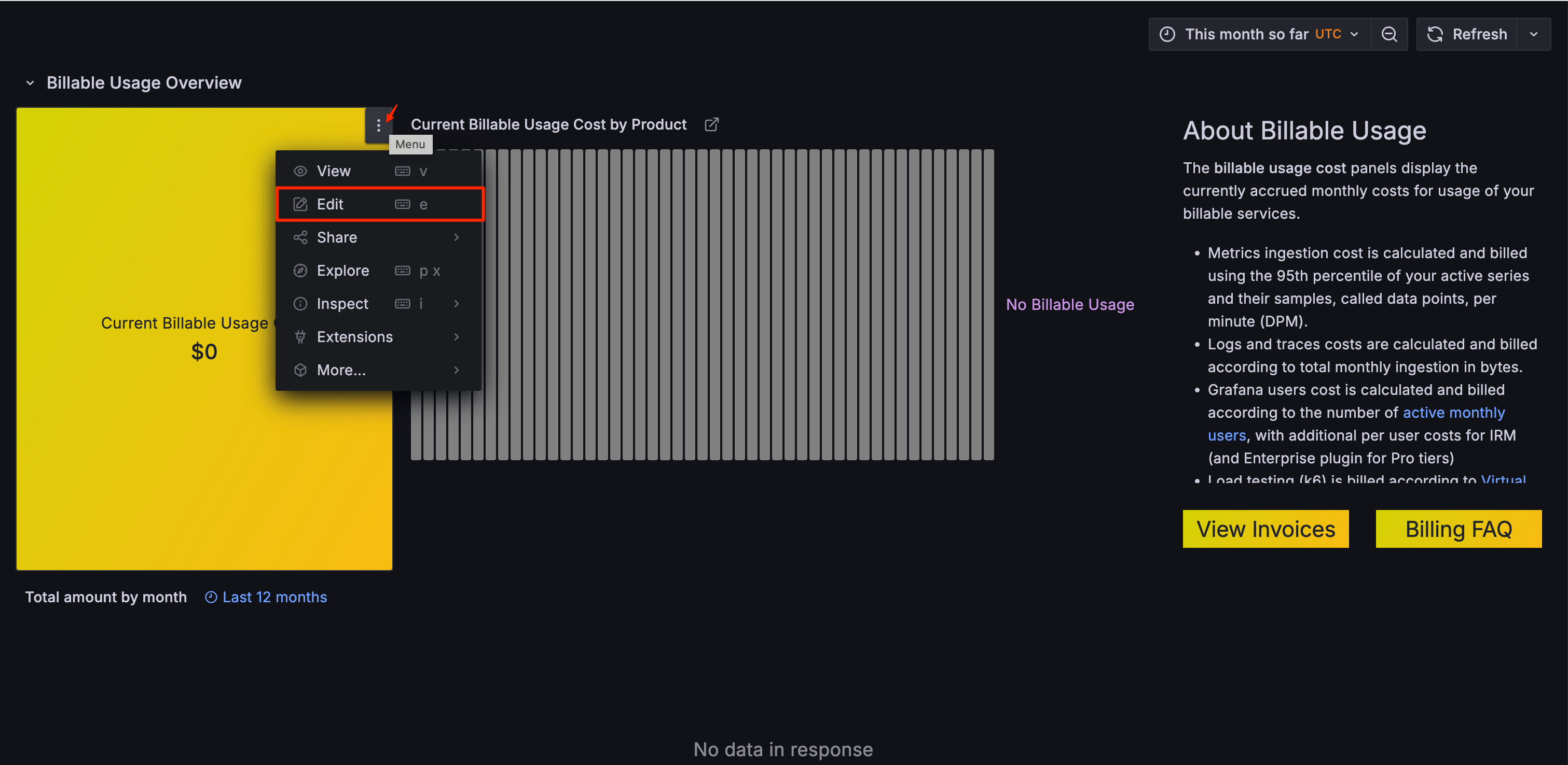 Screenshot highlighting the Edit button