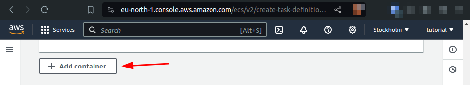 add container