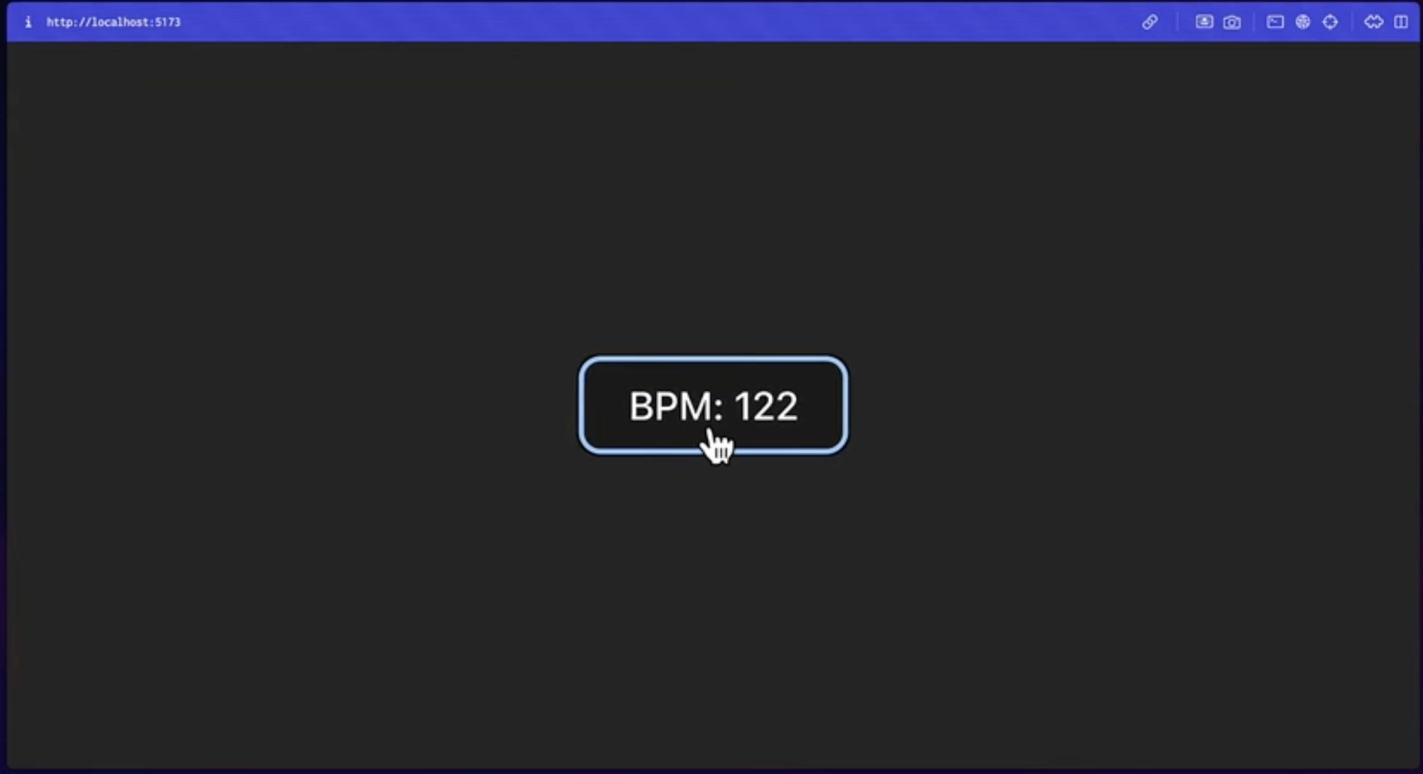 Screenshot of the BPM tapper