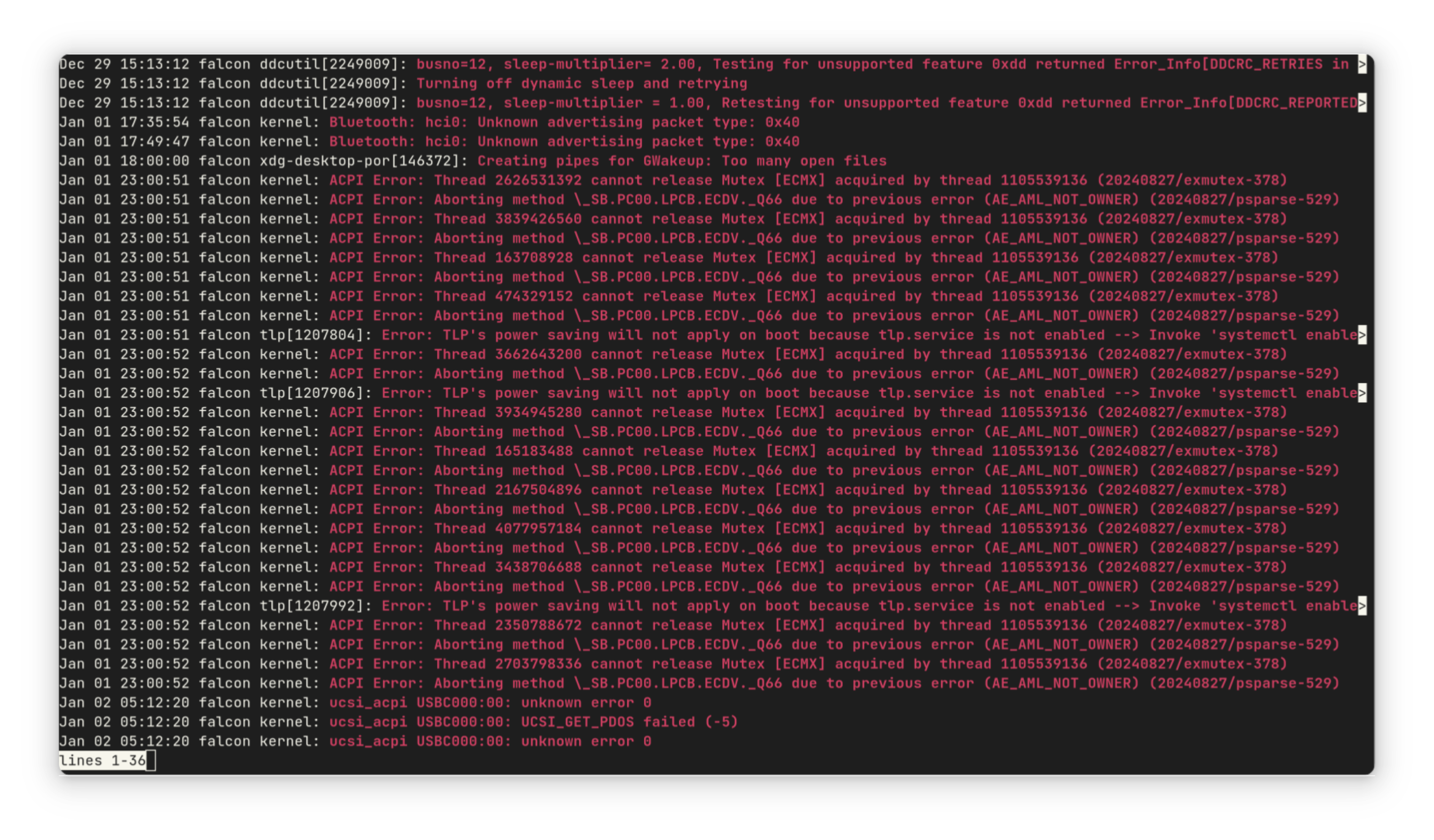 Filtering journalctl by priority