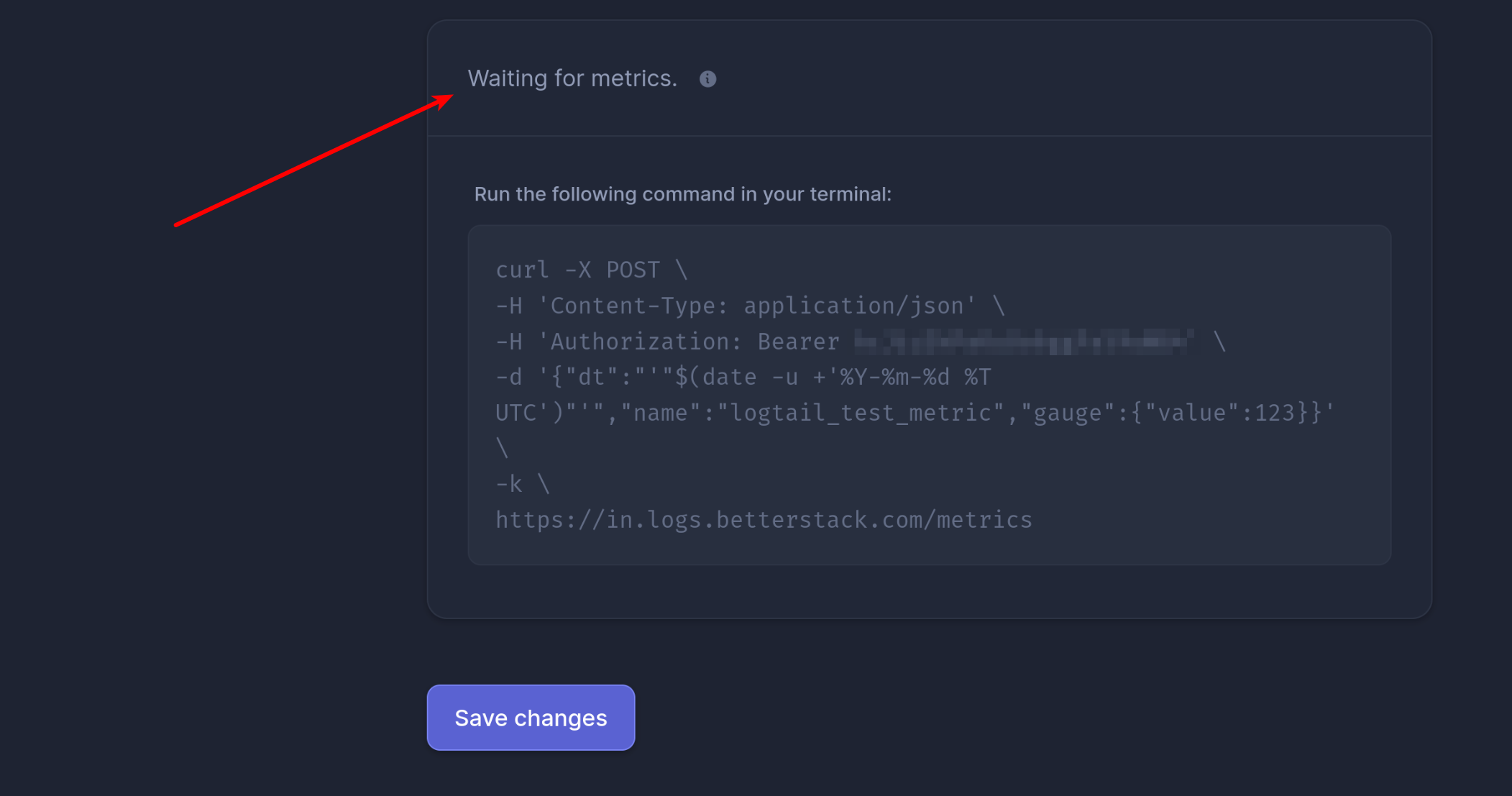 Waiting for metrics