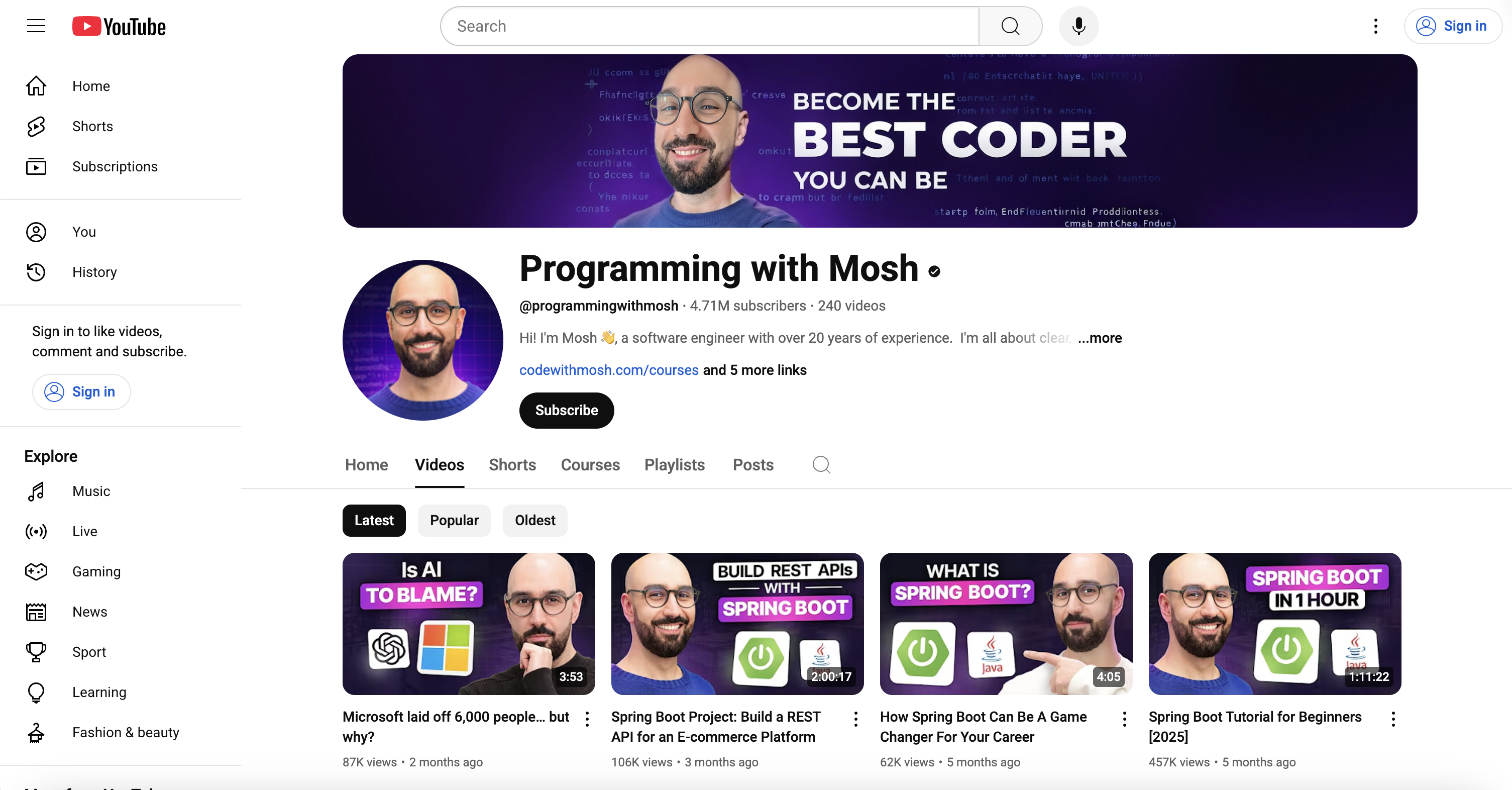 Programming with Mosh