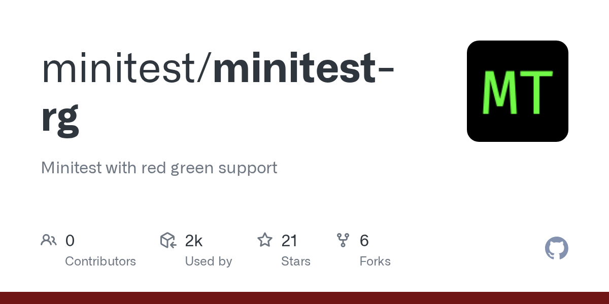 Screenshot of Minitest