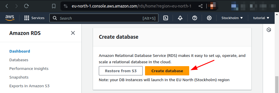 create database