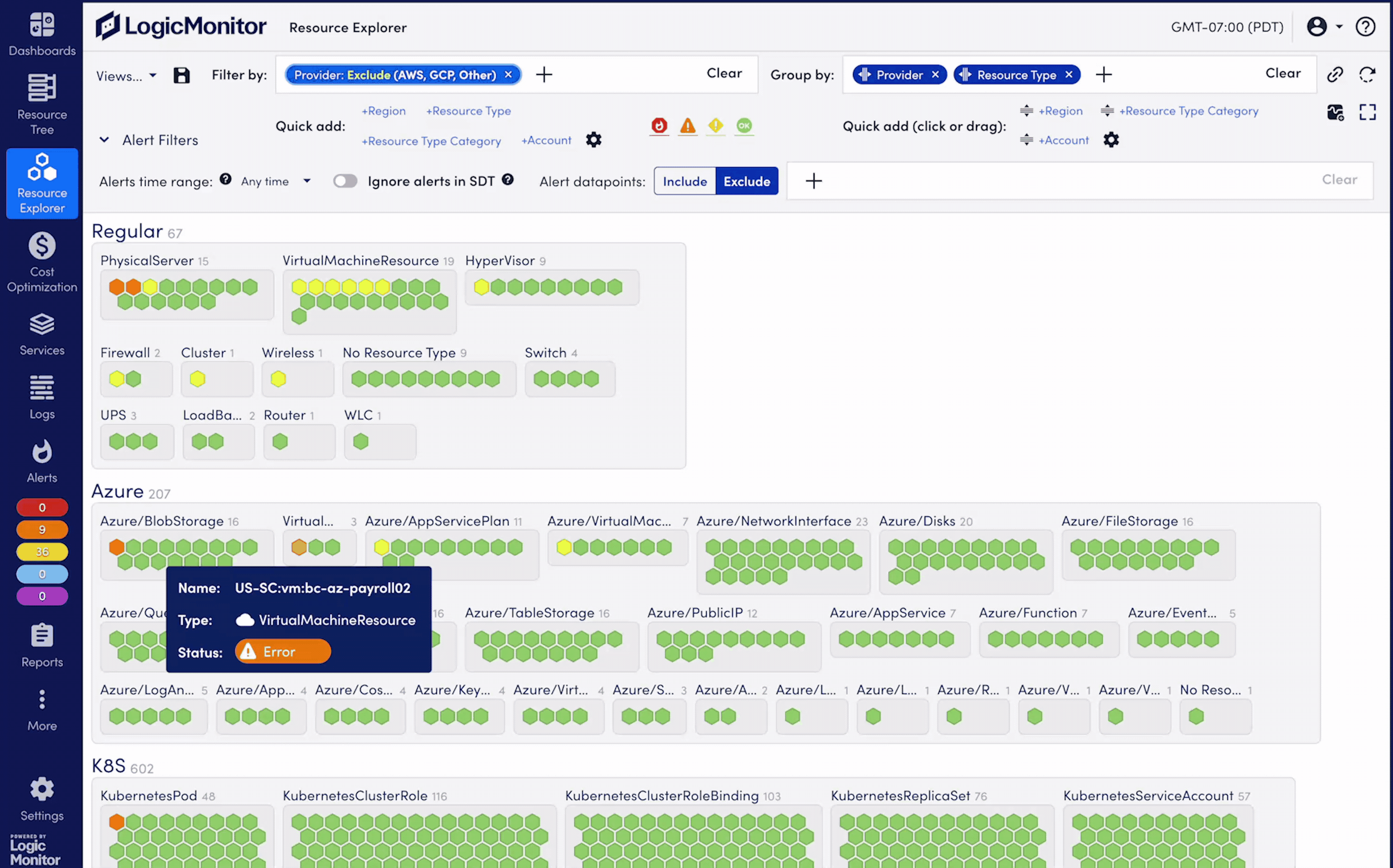 Screenshot of Dynatrace interface