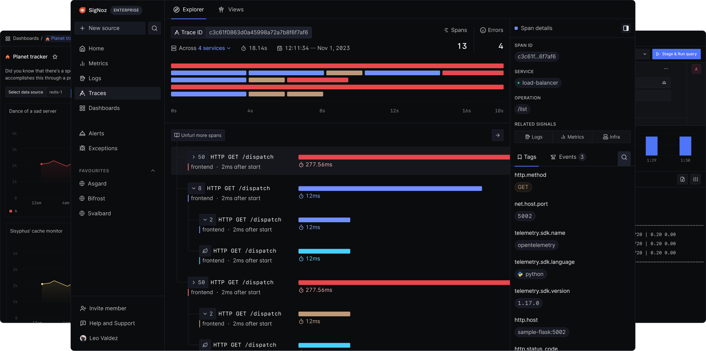 Screenshot of SigNoz